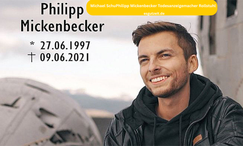 Philipp Mickenbecker Todesanzeige